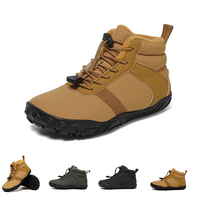 Waterproof Kids Barefoot Snow Boots New Wide Toe Winter Warm Fur Lined Shoes for Boys Girls Cold Weather Outdoor Sneakers