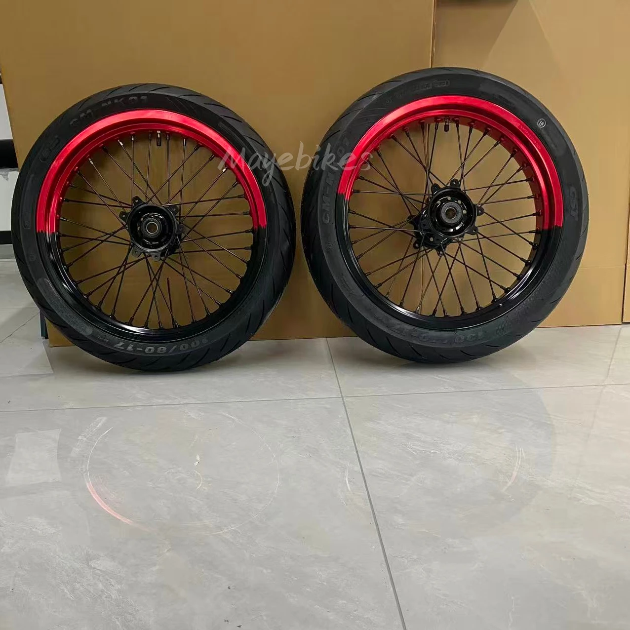 Ultra Bee Sumos Sur-ron Ebike Front Rear Wheels 17inch Ultra Bee Complete Super Moto Set Aluminum Alloy For Super Bike Electric