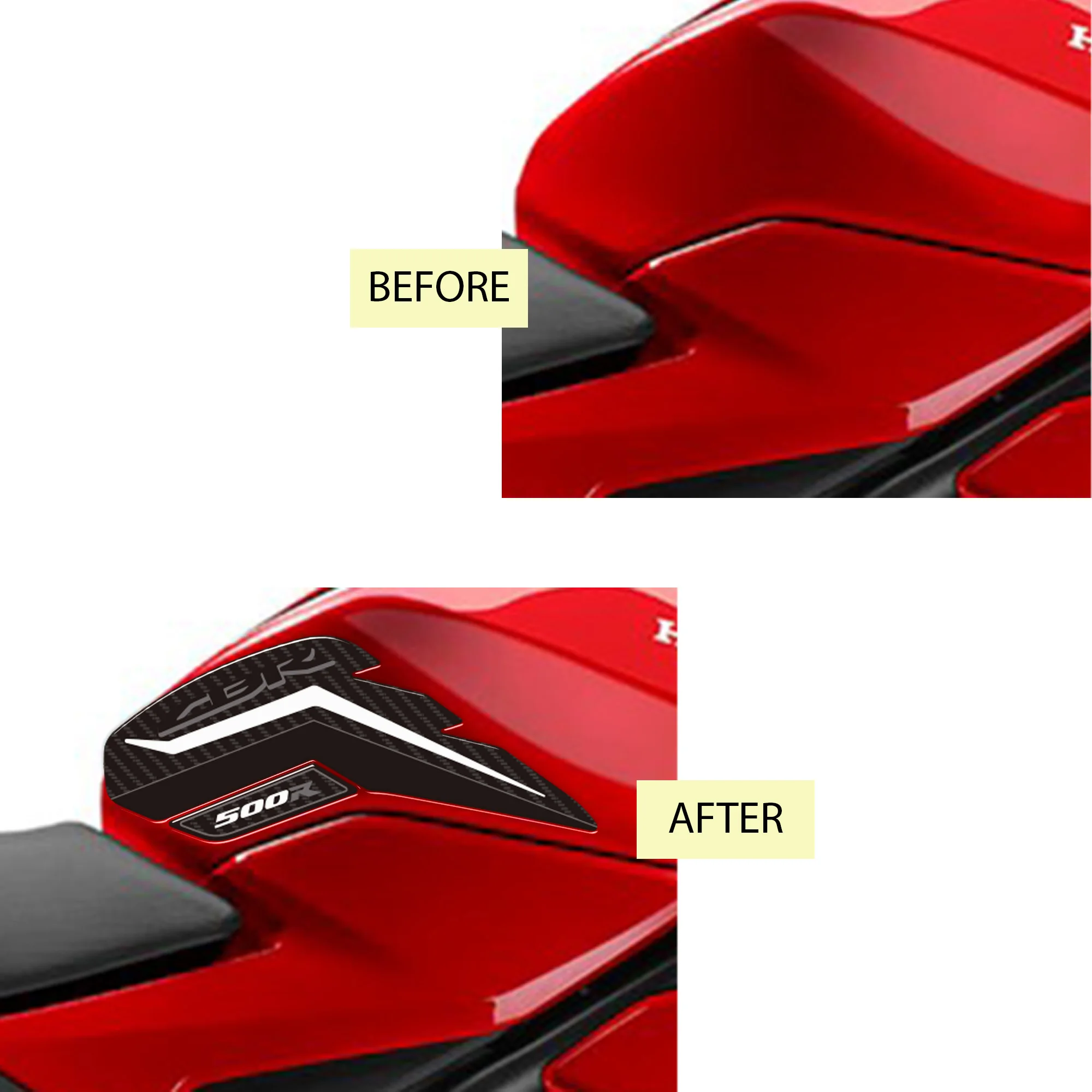 Motorcycle 3d Stickers Knee Protector Gas Fuel Oil Tank Pad Grips decals For Honda CBR500R CBR 500 R 2024