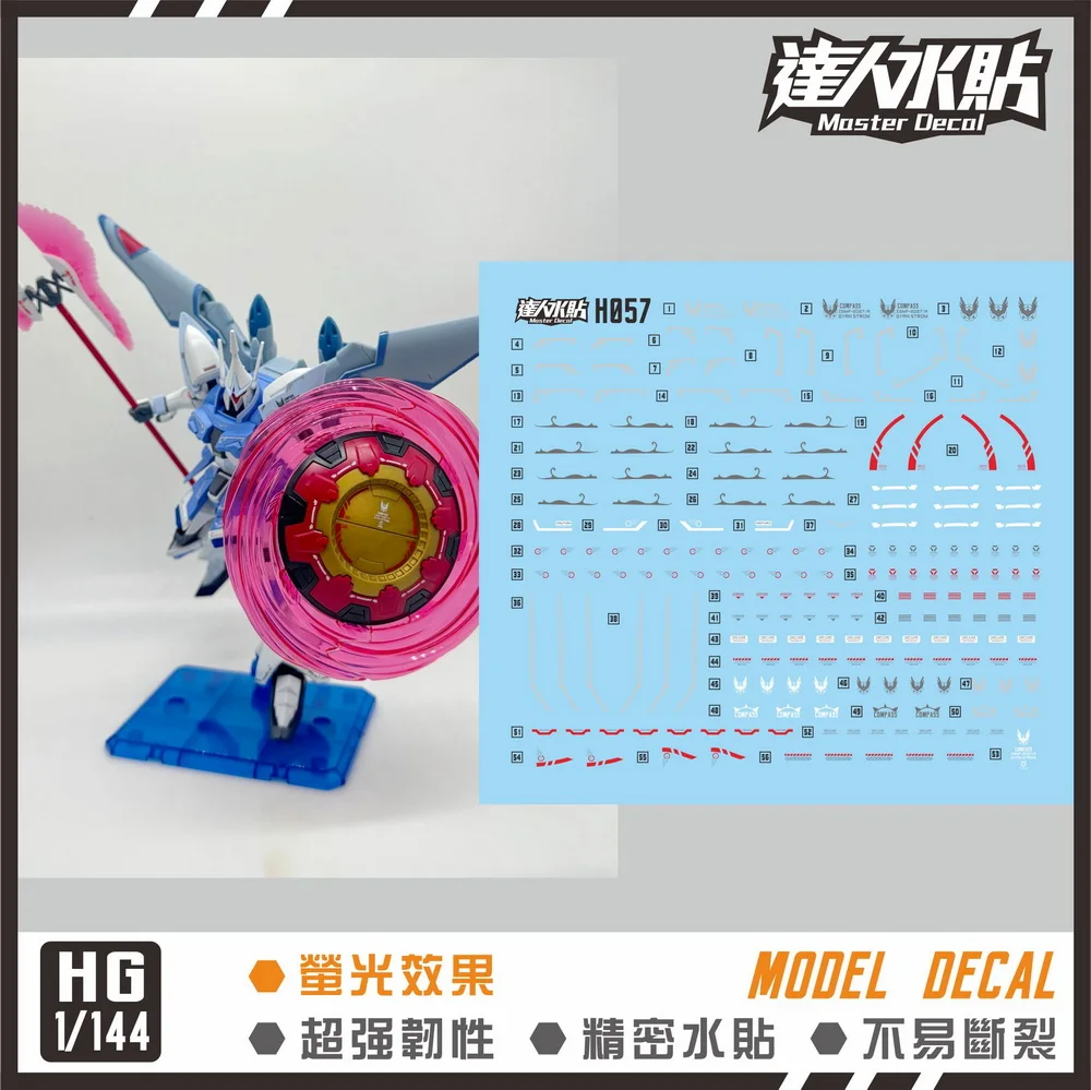 Master Decal H057 for HG 1/144 GYAN Storm Action Figures Mobile Suit Model Hobby DIY Water Sticker