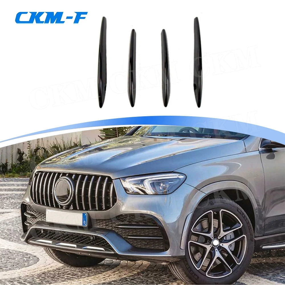 

Carbon fiber/ABS Front Bumper FogLamp Grid Splitters For Mercedes Benz GLE Class W167 GLE350 GLE450 GLE53 AMG Sport SUV 2020