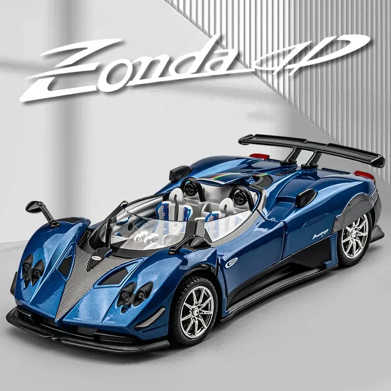 

1:24 Pagani Zonda HP Barchetta Alloy Sports Car Model Diecast Metal Racing Vehicle Model Simulation Sound and Light Kid Toy Gift