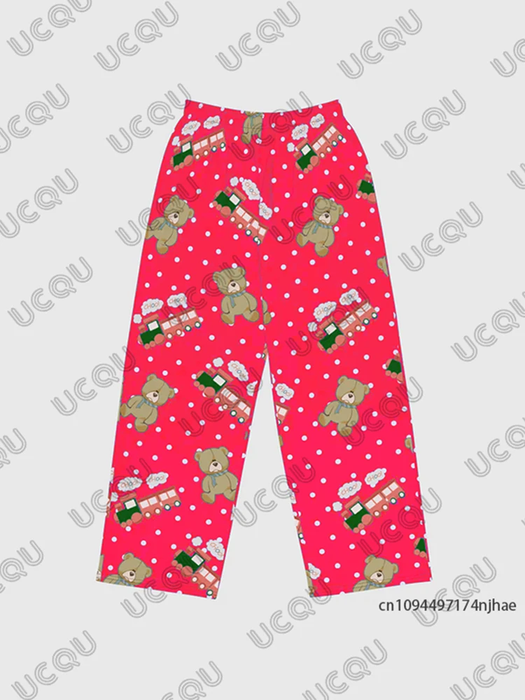 2025 Nuovo KPop Demon Hunters Huntrix Cartoon Stampa Coppie Pigiama Pantaloni Per Donna Uomo Autunno Inverno Moda Casual Pantaloni Lunghi