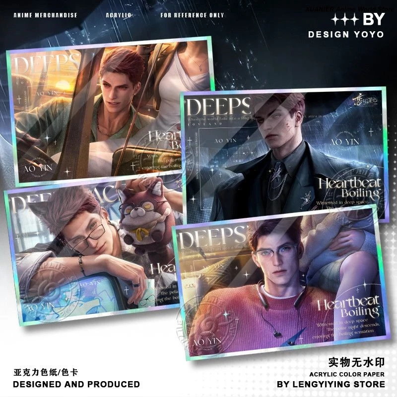 Anime Love and Deepspace Game Valko Theme Acrylic Colored Paper Cosplay Signature Board Game Signature Card Gift - view 2