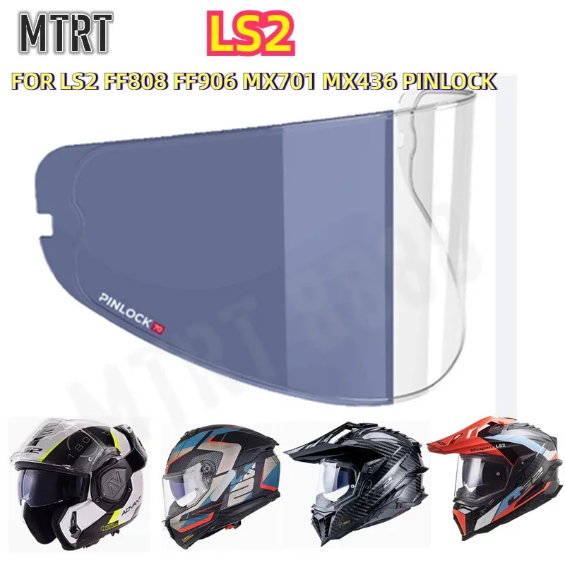 LS2 Snap-on Anti-fog Film Pin Lock FF808 FF906 MX436 MX701 Full-face Visor Helmet