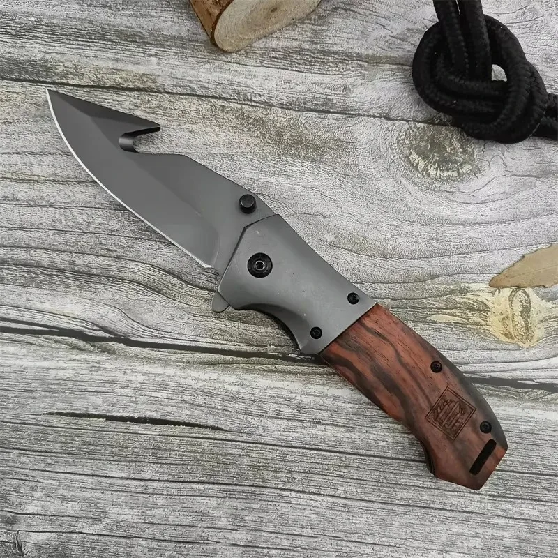 

FA06 Colorful Wooden Handle Folding Pocket Knife 5Cr13Mov Blade Camping Survival Outdoor Wilderness Hunting Multi-function Tool