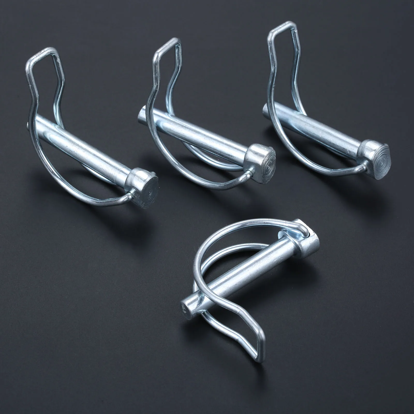 4PCS Steel M8*50mm Bicycle Coupler Safety Pin Great For Trailer Boat RV Garden PTO Hitch Industrial Applications Accessories