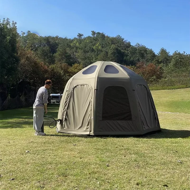 Hot Sale Party air Tent 300D Oxford Cloth 16m2 Luxury House Camping Jungle Fort  Inflatable Tent