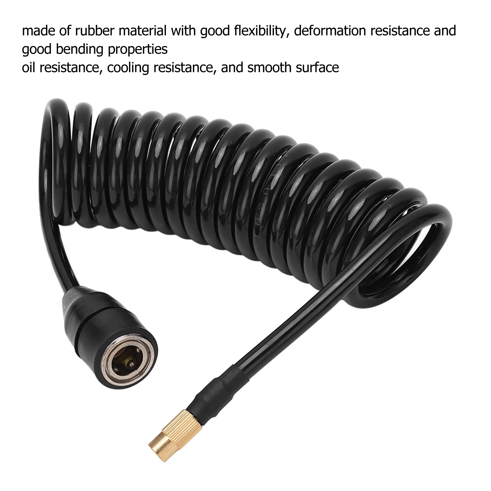 Auto Tire Pump Hose Car Air Pump Hose 9.84ft PS20 Female Plug Inflator Extension Tube for American Tire Nozzle Car Motorcycle