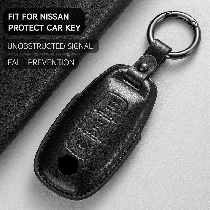 الجلود غطاء مفتاح السيارة حماية قذيفة المفاتيح لنيسان X-Trail T33 قاشقاي J12 ألتيما Teana ماكسيما كويست باترول مورانو