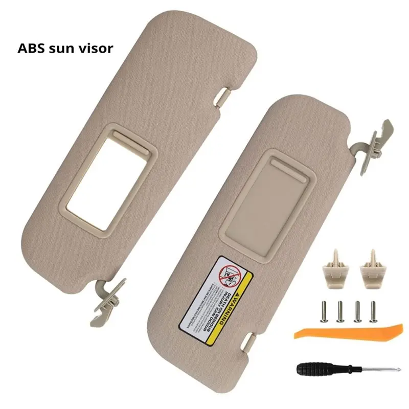AS57-For Avante MD/Elantra MD 2011-2013 Compatible 1 Pair Sun Visor L+ R Sunvisor Parts 85210-3X040-TX 85220-3X0XX-TX OE