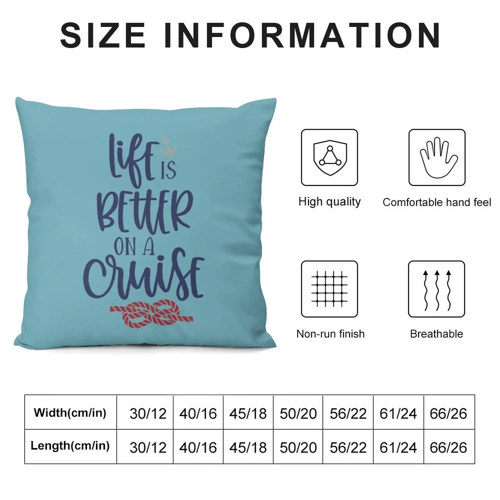 Carnival Cruise Life is Better Throw Pillow Decorative Cushion Cover Christmas Pillow Decorative Pillow Covers For Sofa