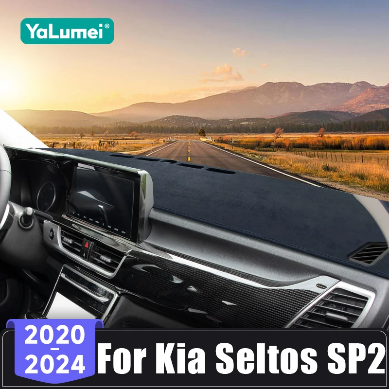 Für Kia Seltos SP2 KX3 2020 2021 2022 2023 2024 Auto Dashboard Abdeckung Anti-Uv Teppiche Vermeiden Licht Pads sonnenschirm Zubehör