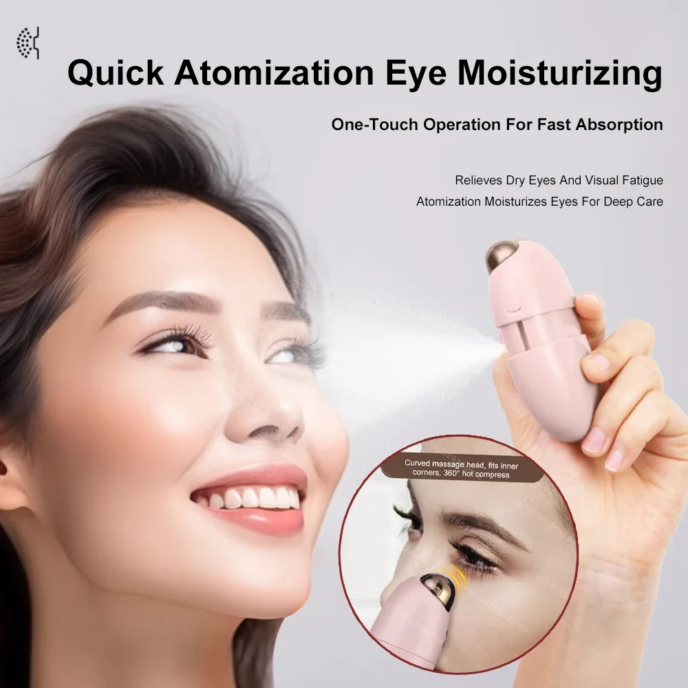 

Eye Massager Atomization Eye Moisturizing Heating Fade Fine Lines Anti Dark Circle Puffiness Relieve Eyes Fatigue Dry Eye Care