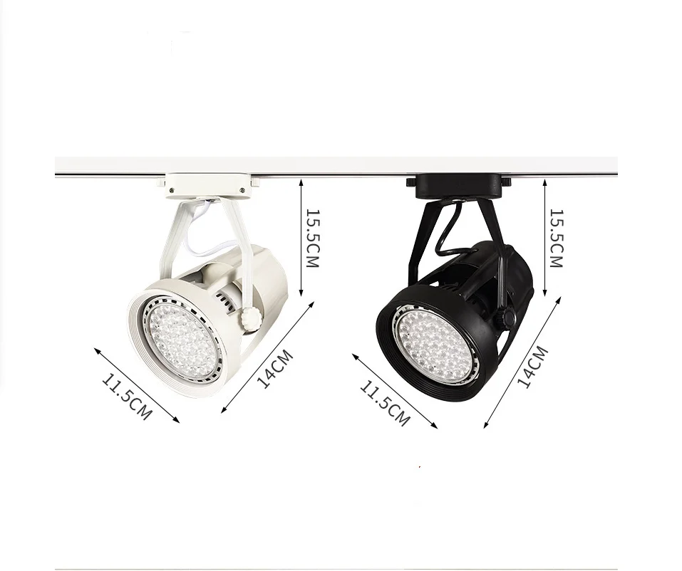 LED track lamp 35W 40W 45W 2 line track bracket LED track lamp spotlights apply to fabric store jewelry store high brightness