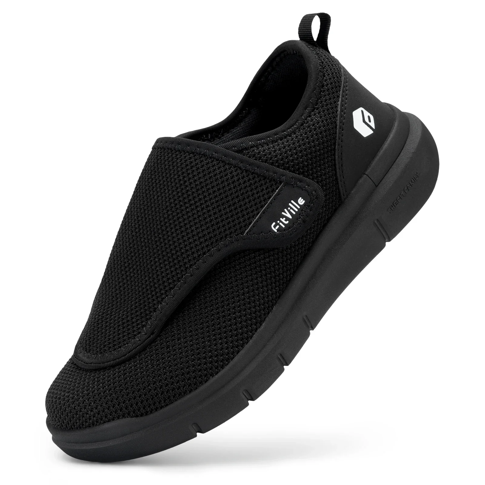 FitVille Wide 2E Diabetiker-Schuhe für Herren, für ältere Menschen, orthopädische Schuhe für geschwollene Füße, verstellbarer Gehschuh, Schmerzlinderung für ältere Menschen. – Detail 9