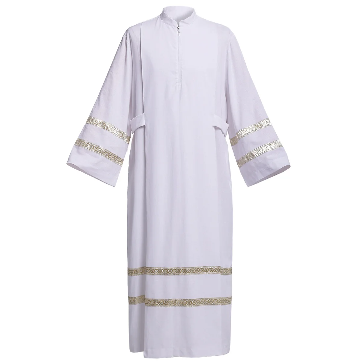 

Middle East Arab Christian Catholic Priests cospaly Clergy Robes Priest Saints Halloween White Clothing Robes costume