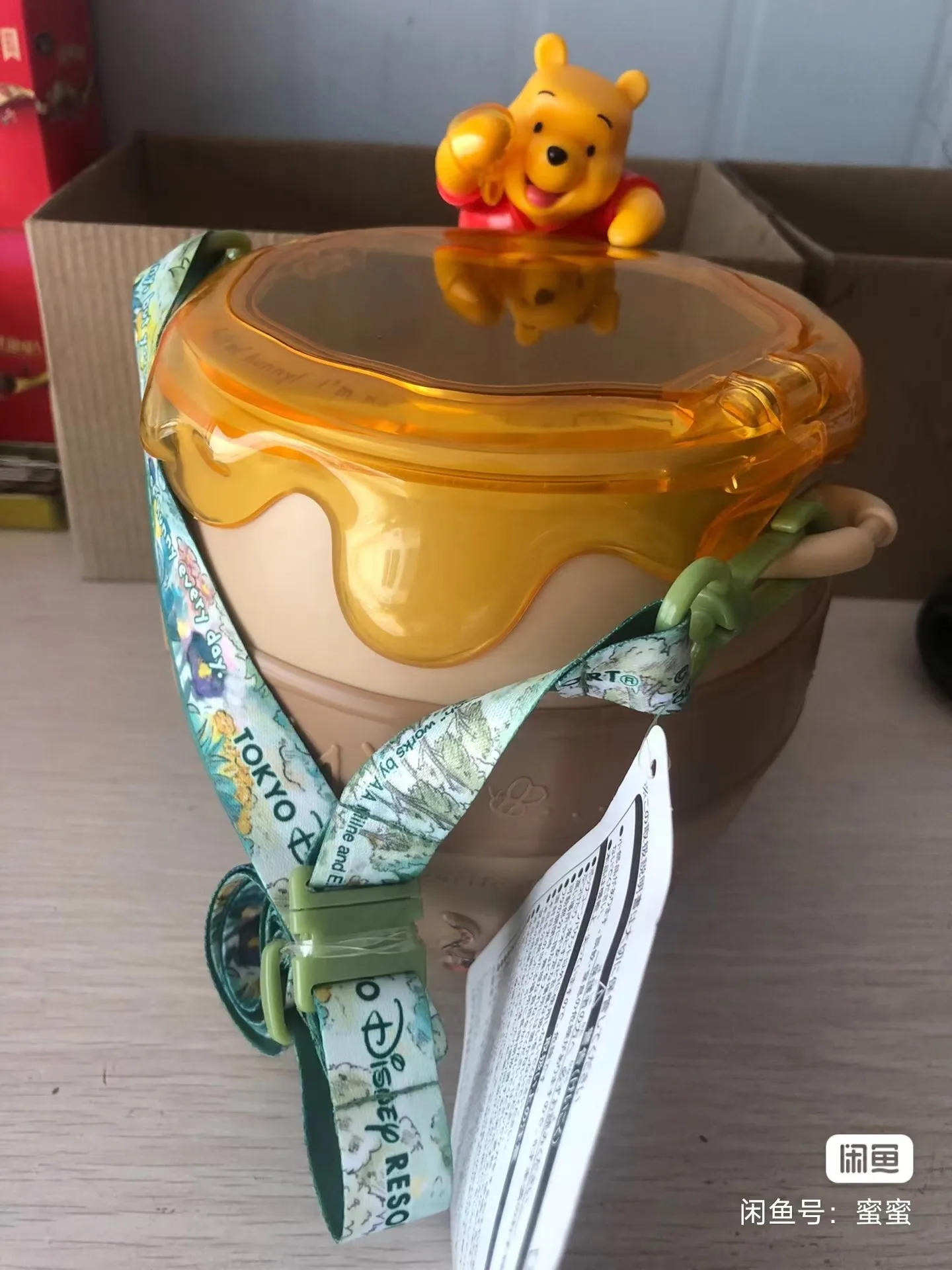 New Original Tokyo Disney popcorn Winnie the Pooh bucket