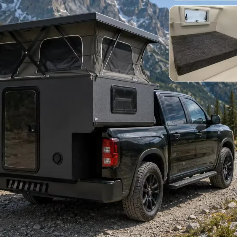 Four Seasons Universal Pickup Truck Tent Waterproof Windproof Portable Outdoor Camping Truck Tent Pickup Truck Tent