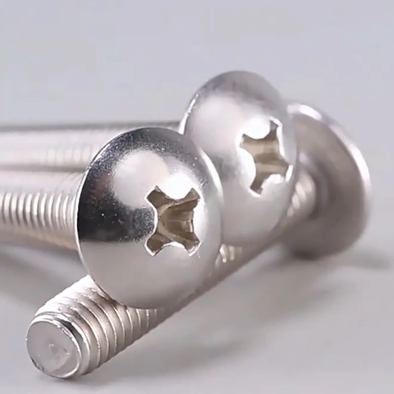 304 Stainless Steel Large Flat Head Screw M2.0 M2.5 M3.0 M4.0 Half Umbrella Head Cross Screw Length 3 4 5 6 7 8 9 10 12 14-80mm
