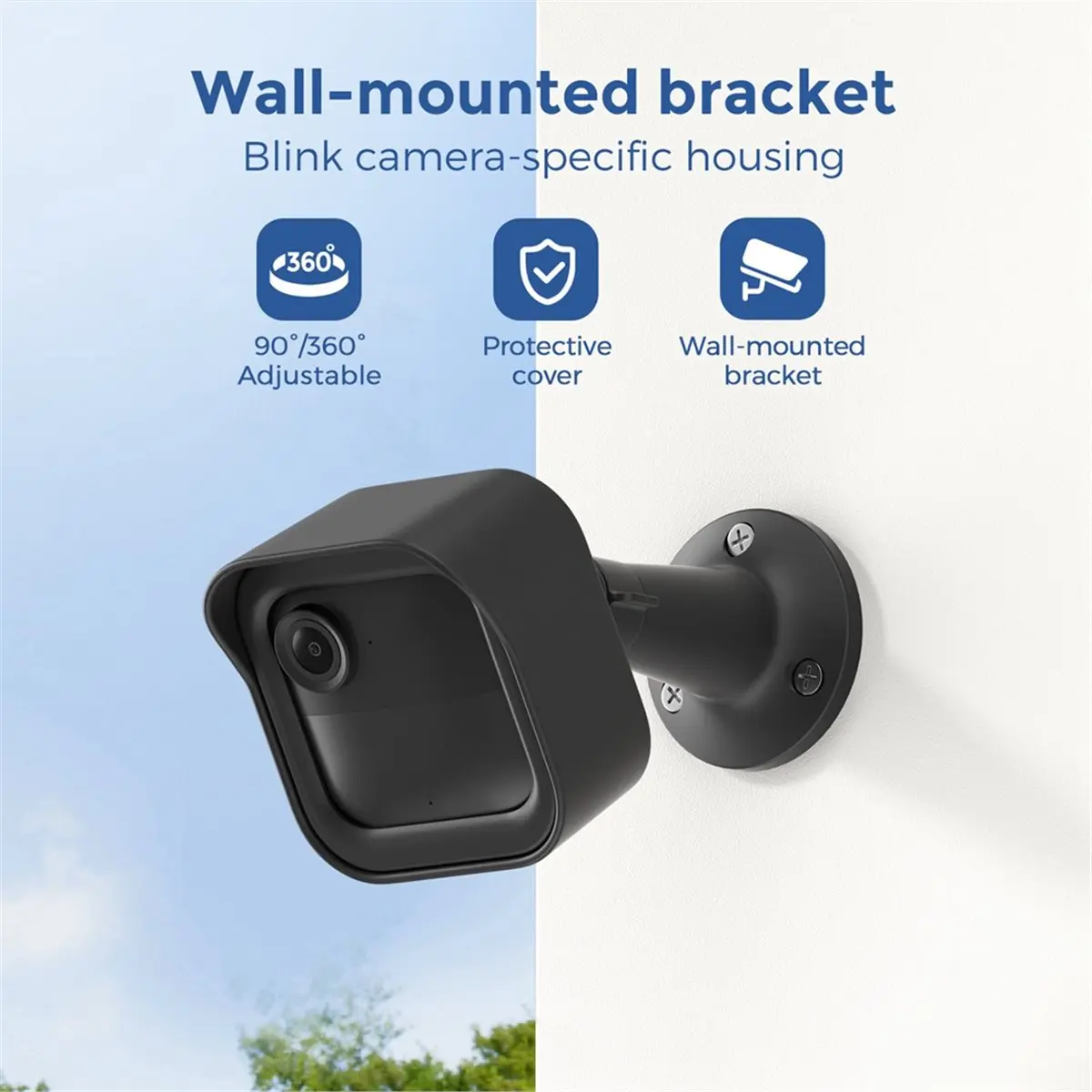 3PCS Wall Mount Camera Holder for 3rd Gen/4th Gen/2K° Adjustable Bracket Weatherproof Protective Case