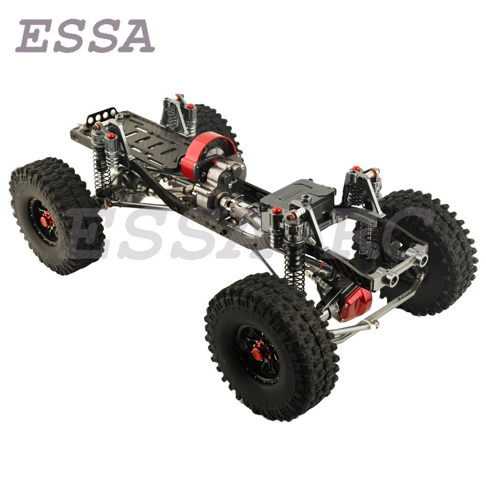 

1/10 SCX10 Assembled Car Frame All-Metal Chassis Simulation Climbing Upgrade Remote Control Car Model Refit Kit 313mm Wheelbase