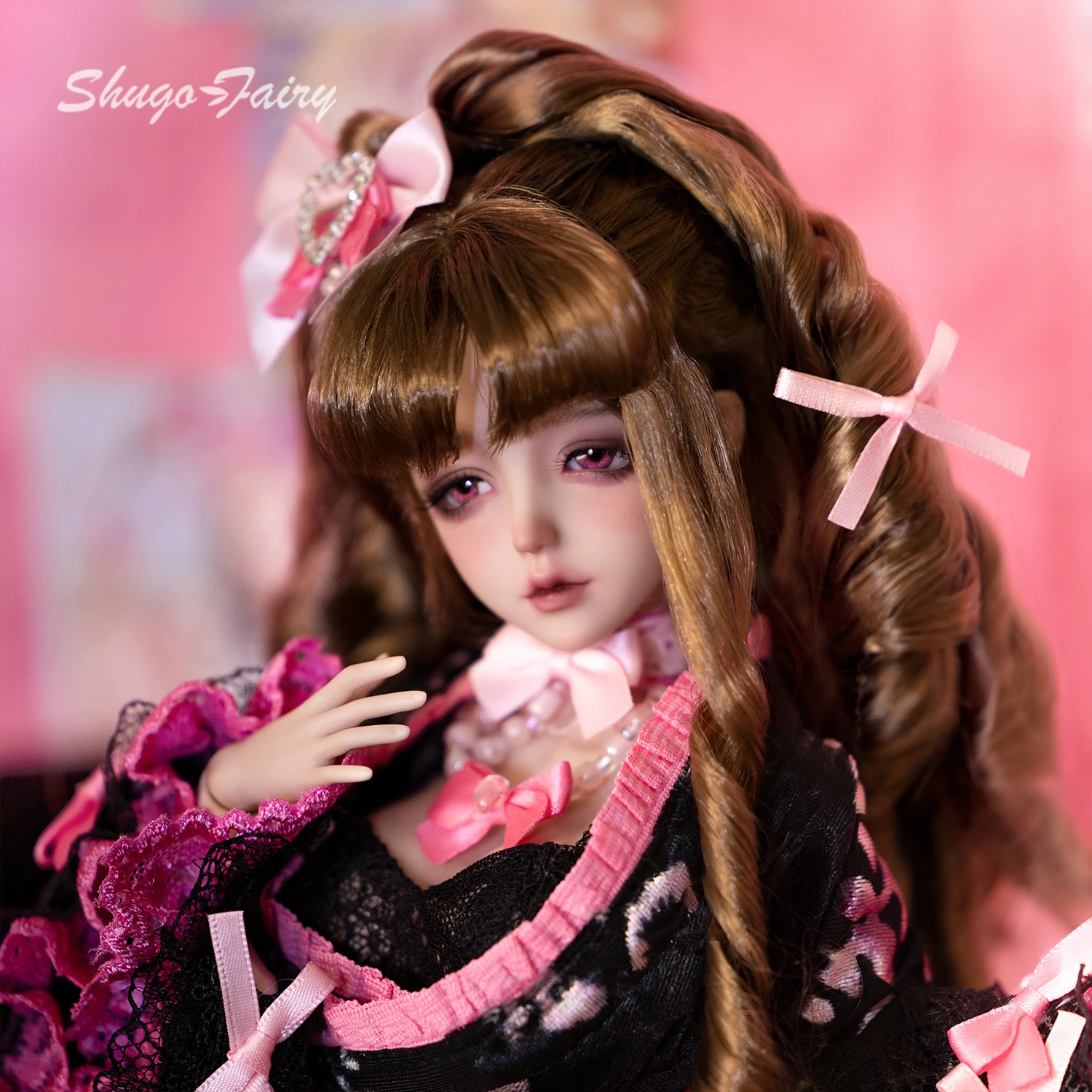 دمية BJD 1/4 Elaina Y2K Shibuya Gal مجموعة كاملة على طراز المجلات اليابانية الرجعية لدمية Joan Body الأصلية من ShugaFairy