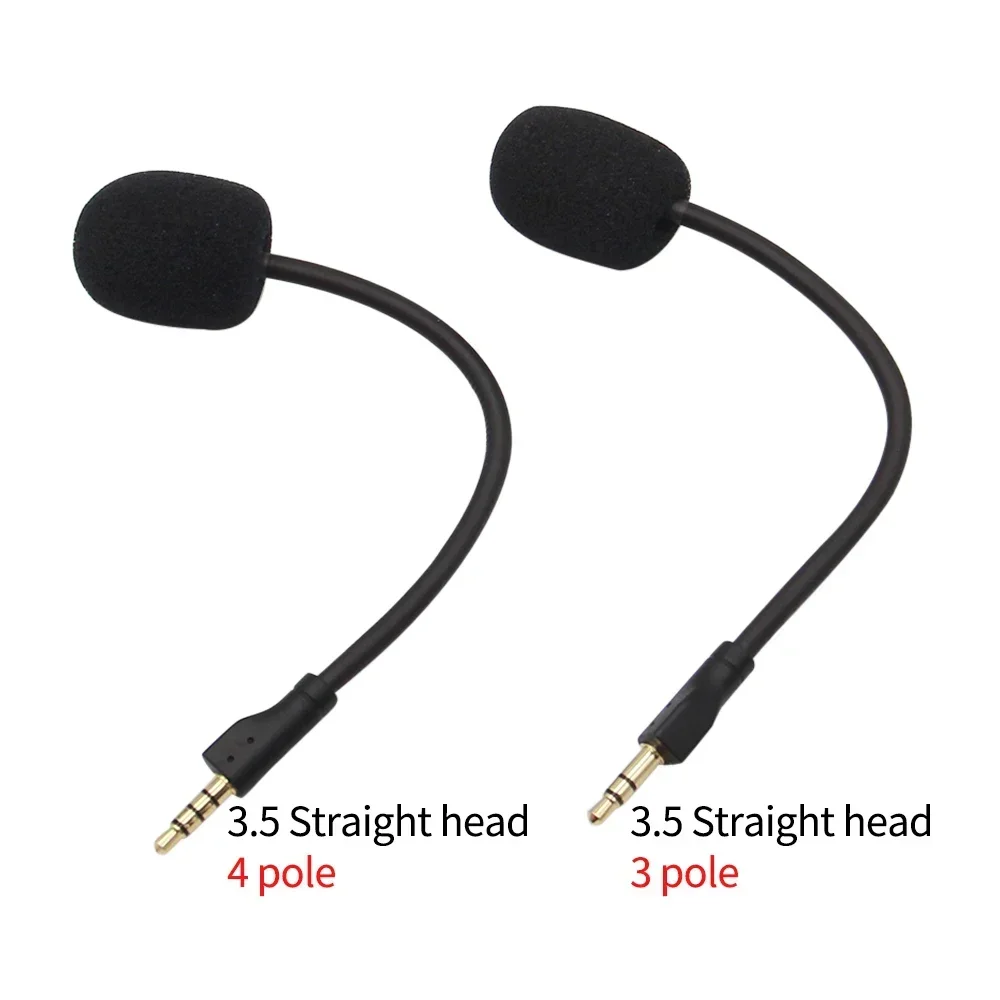 Replacement 3.5mm Microphone Suitable for Logitech G Pro X /Steelseies Game Headphones E-Sports Headset Mic Boom Foam Headphones