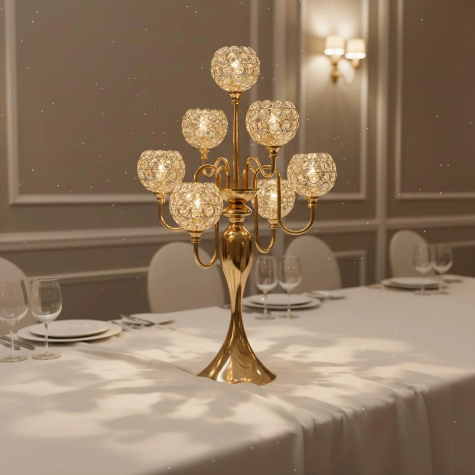 Luxury Crystal Ball Candelabra - Crystal Ball Decor recension och pris