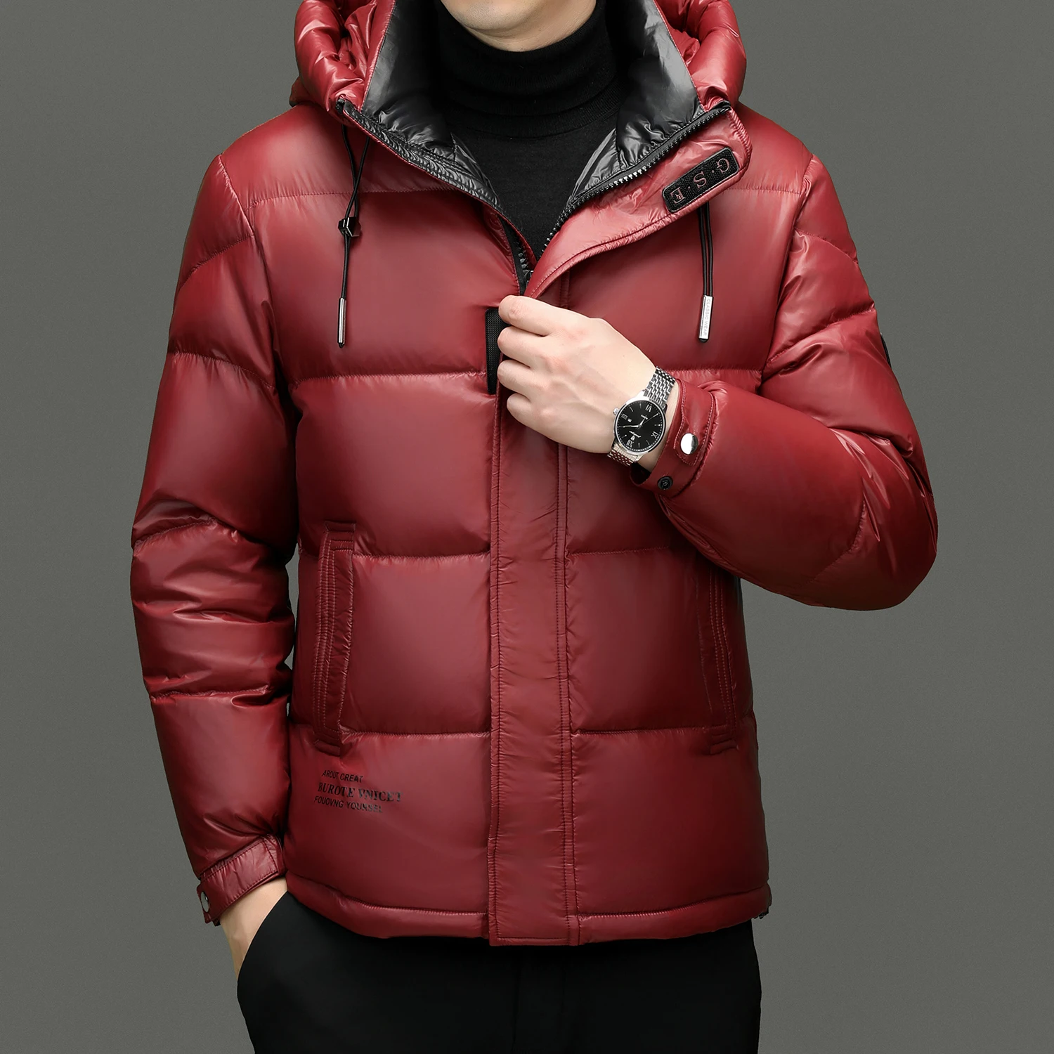 Ture 90% White Duck Down Coat High Quality Winter Luxury Keep Warm Parkas Coat Classic Hood Wind-proof Puffer Jacket