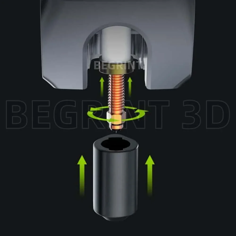 Upgraded Quick-Swap Nozzle Set for Creality K2 Plus 0.2/0.4/0.6/0.8mm Titanium Alloy High Thermal High Temp 3D Printer Parts