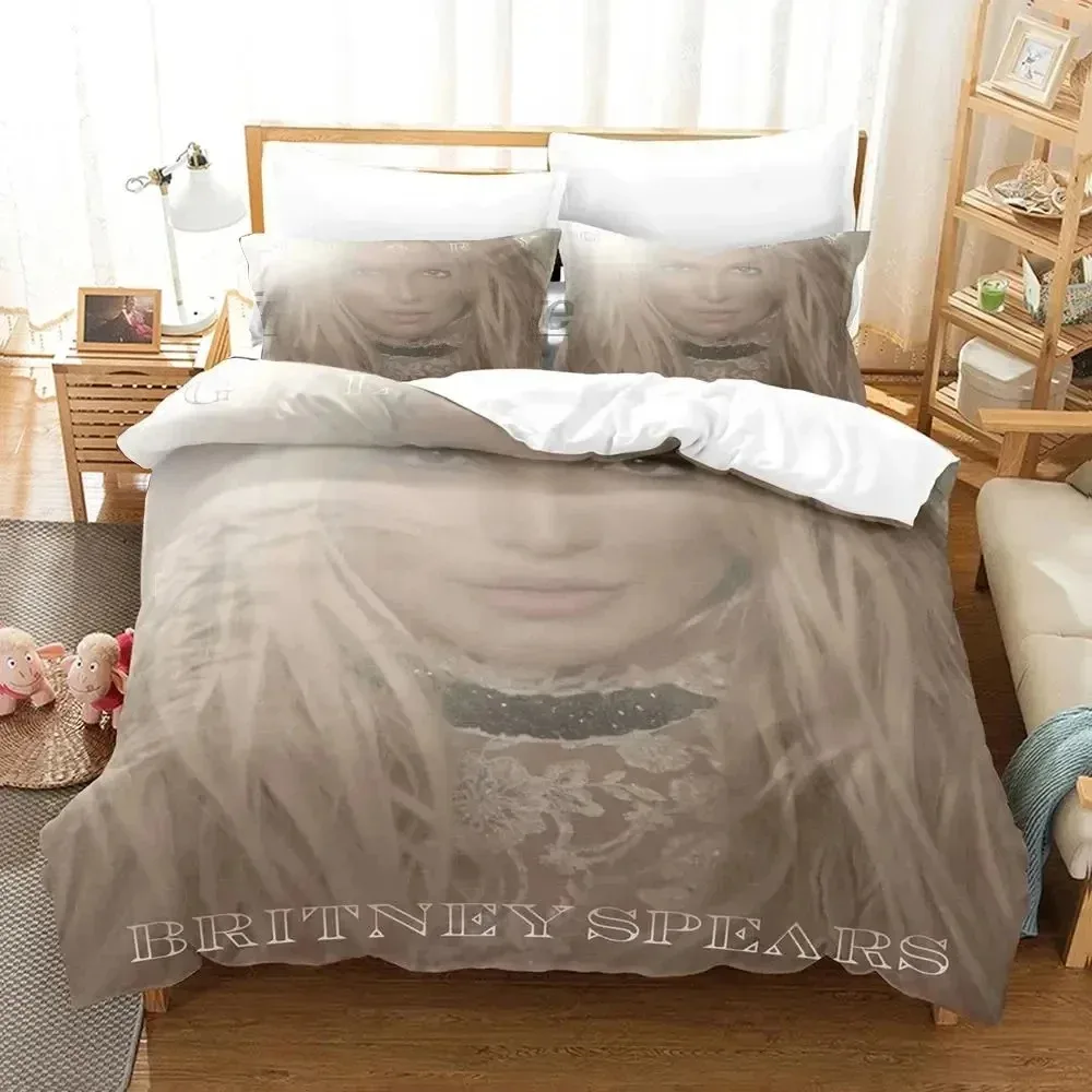 

3D Britney Bedding Set For Bedroom Soft Modern Bedspreads Comefortable Kids Duvet Cover Quilt Cover And Pillowcase