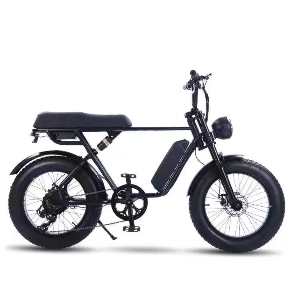 BR Good Quality White 20-inch 7 Speed Lithium Battery Fat Tire Electric Mountain Bicycle 36V 250w Power Unisex Electric Bicicl