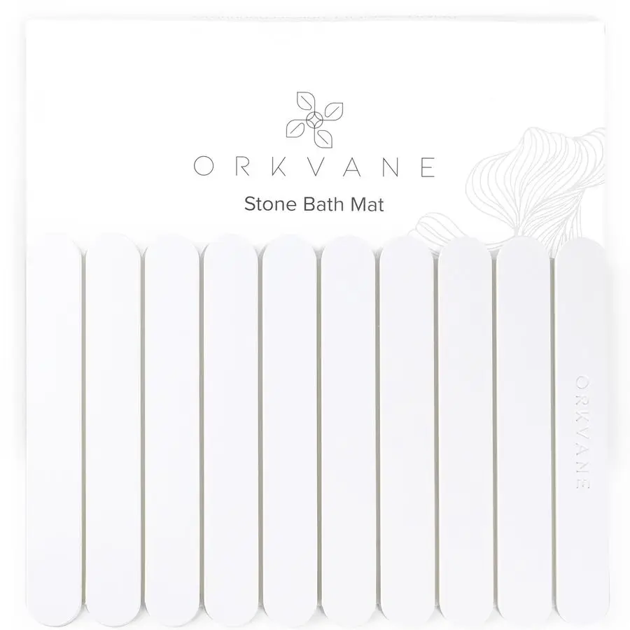 

Stone Bath Mat 28 x 19 Foldable Diatomaceous Earth Bath Mat for Bathroom Quick Dry, Super Absorbent, NonSlip, Easy to Clean SpaI