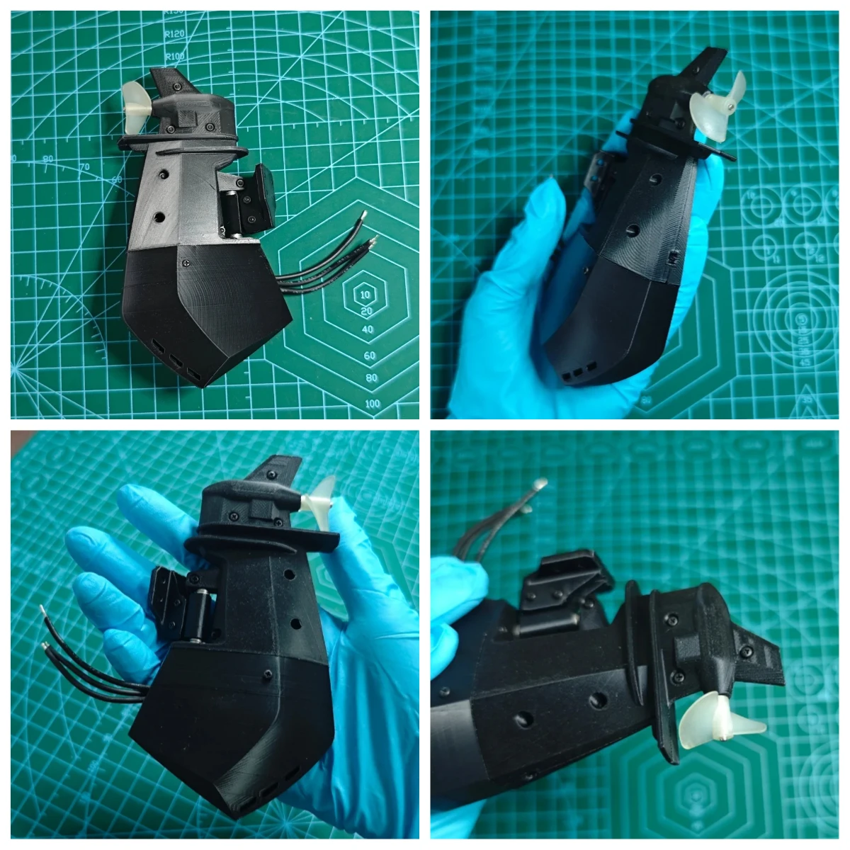 Outboard Engine Hanging Machine Brushless 2212 Motor - Length 69mm Wide 39mm High 132mm for RC Boat Model DIY