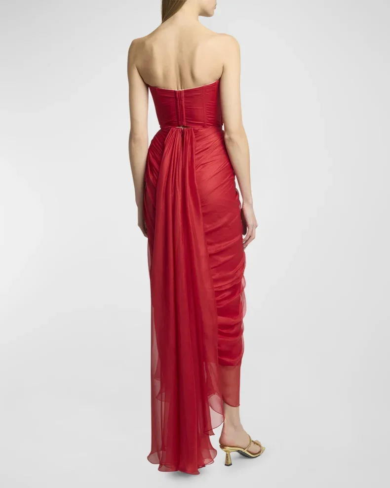 Elegante Damesjurken Voor Feest Strapless Sweetheart Luxe Baljurk Lange Tule Avond Prom Ceremonie Jurk فساتين حفلة موسيheb