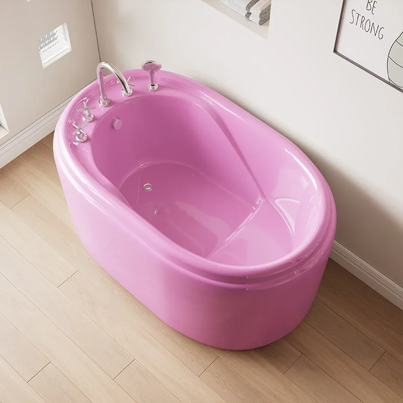 Household small cute colored acrylic bath small bathtub