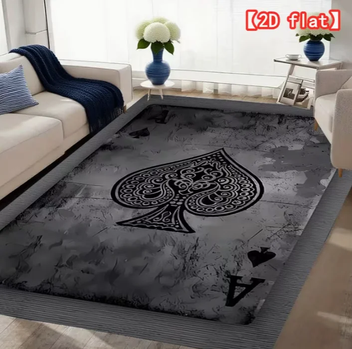 Vintage-style Mat with a Spade A Pattern. Suitable for Kitchens, Living Rooms, Bedrooms, Kitchens, Hallways, and Bathrooms Rugs