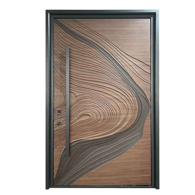 

Premium Quality Exterior Main Door for House Modern Security Door Front Entrance Door with Smart Lock