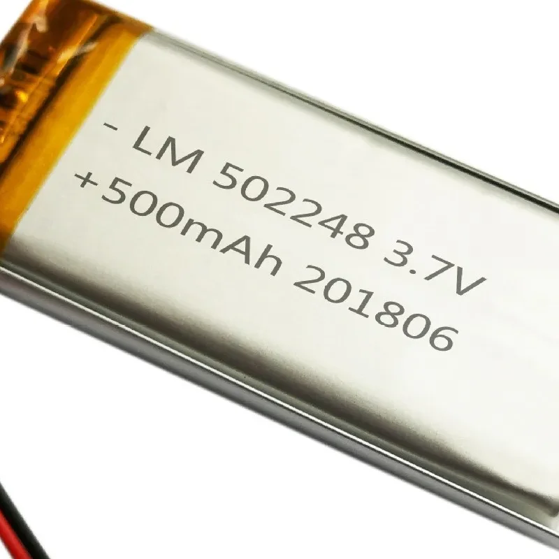 buy more will cheap Polymer lithium battery 502248 3.7V 500mAh beauty instrument barcode scanner with protection plate