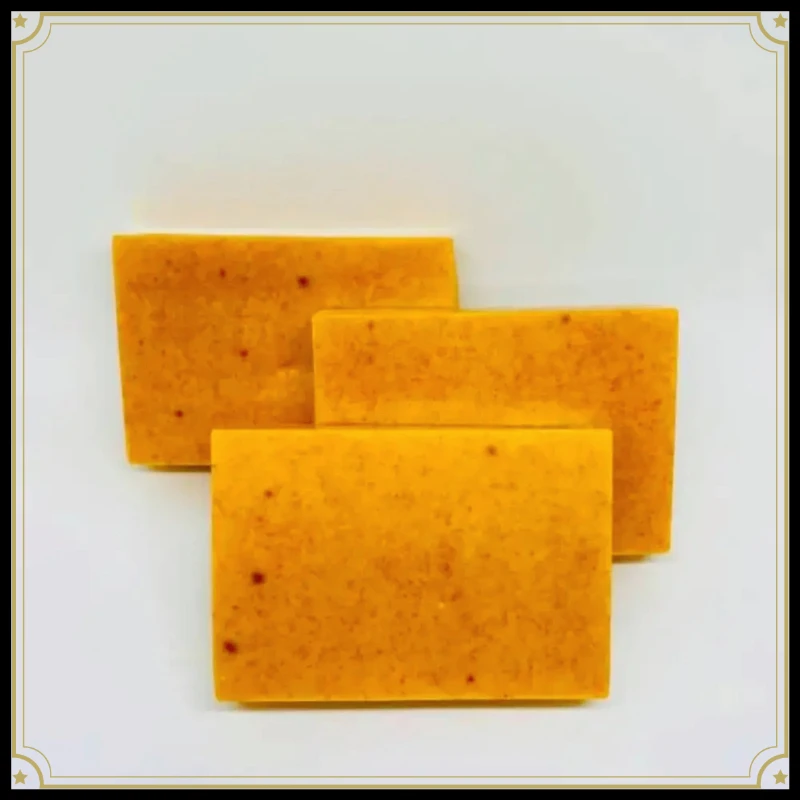 1/2/3Pcs  Turmeric Hand Made Soap, Lemon Kojic Acid Soap, Shower and Facial Soap Body Care image 4