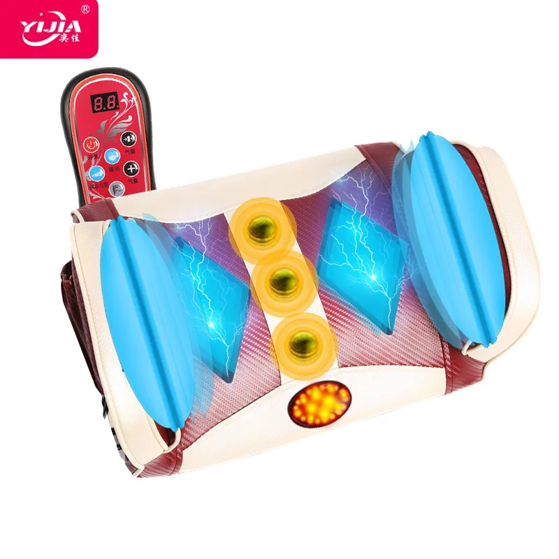 

Lumbar Massager Lumbar Massager Multifunctional Electric Heating Pulse Airbag Traction Home Massage Waist Rest