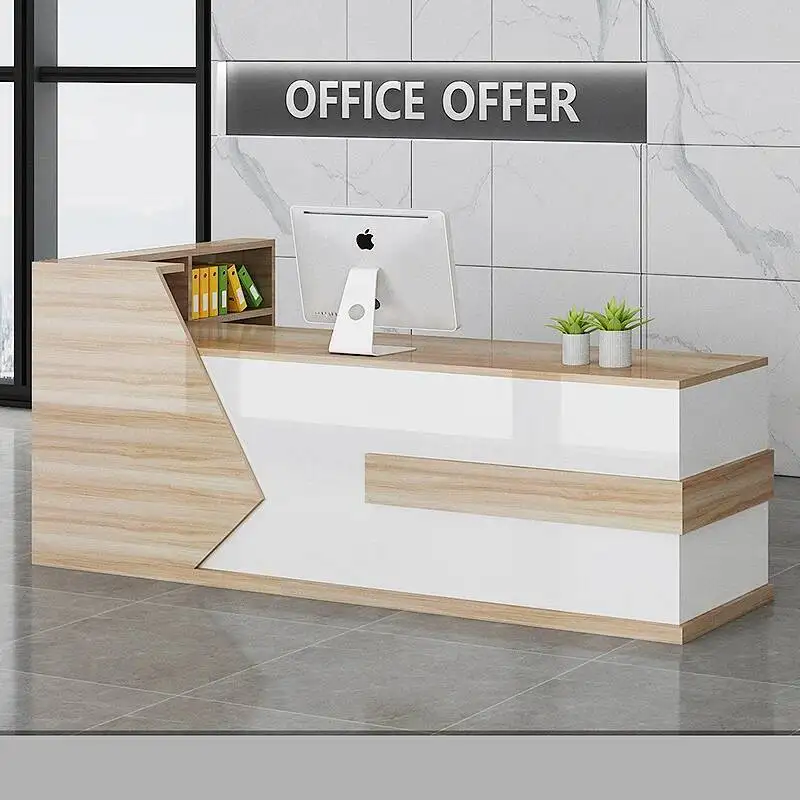 

Desk Reception Simple Luxury Modern Office Hair Salon Reception Desk Professional Beauty Mostrador Recepcion Office Furniture