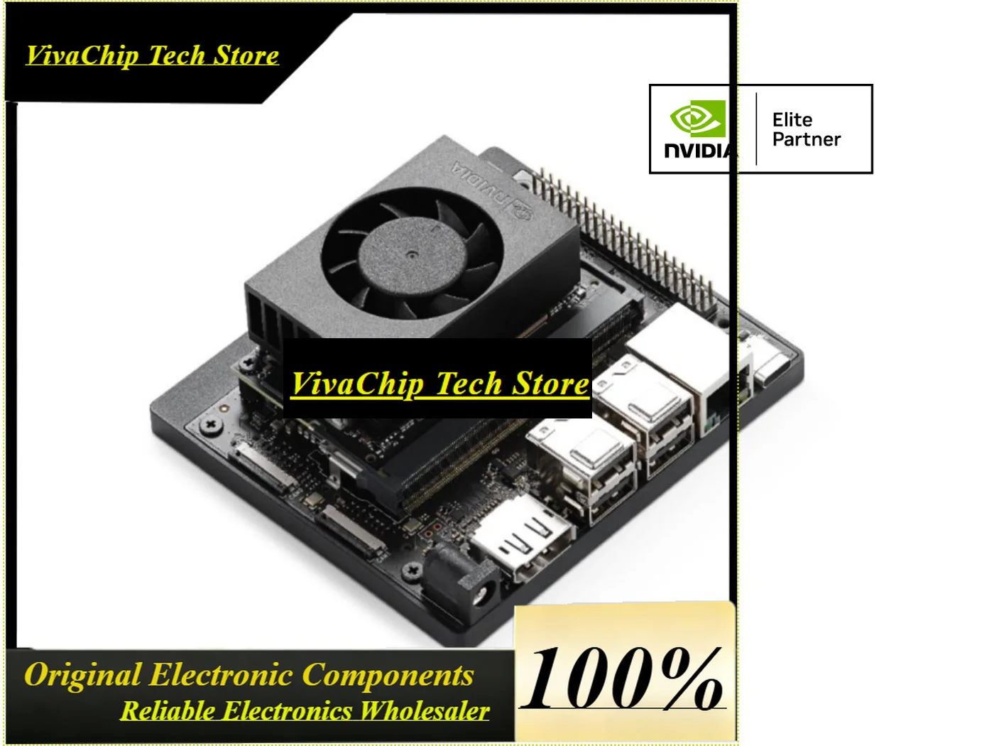 VivaCNVIDIA Official Jetson Orin Nano Super Developer Kit,8GB 67 TOPS,AI Performance Module WiFi USB 3.2 Gen 2 Port M.2 Key M Fo