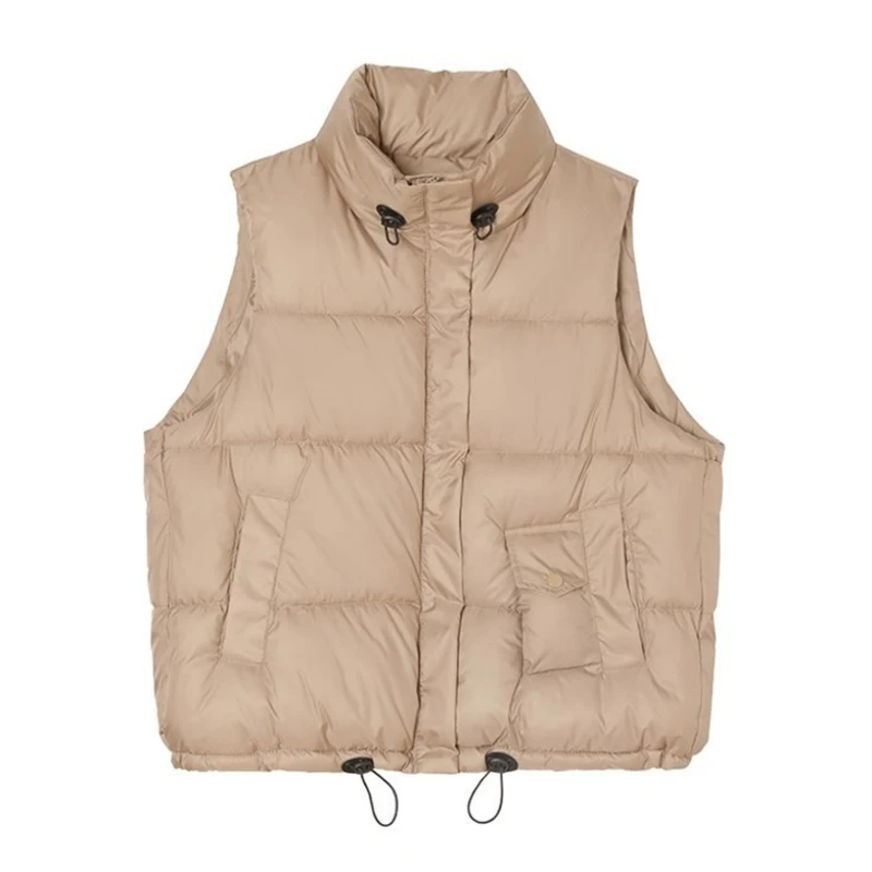 2024 Padded Vests Winter Coat Ladies Jackets Oversize Women's Vest Puffer Outwear Sleeveless Warm Fashion Long Loose Vest Coat