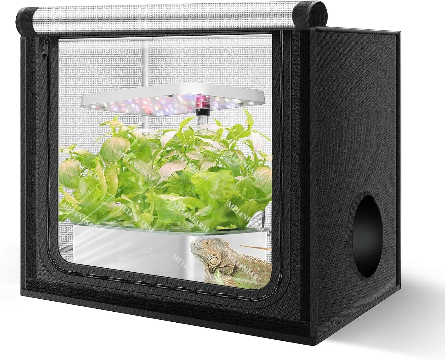 

Тент для выращивания растений MELONFARM 24"x16"x24", с двойной прозрачной дверцей для наблюдения, для выращивания в помещении, с высокоотражающим майларом и фольгой.