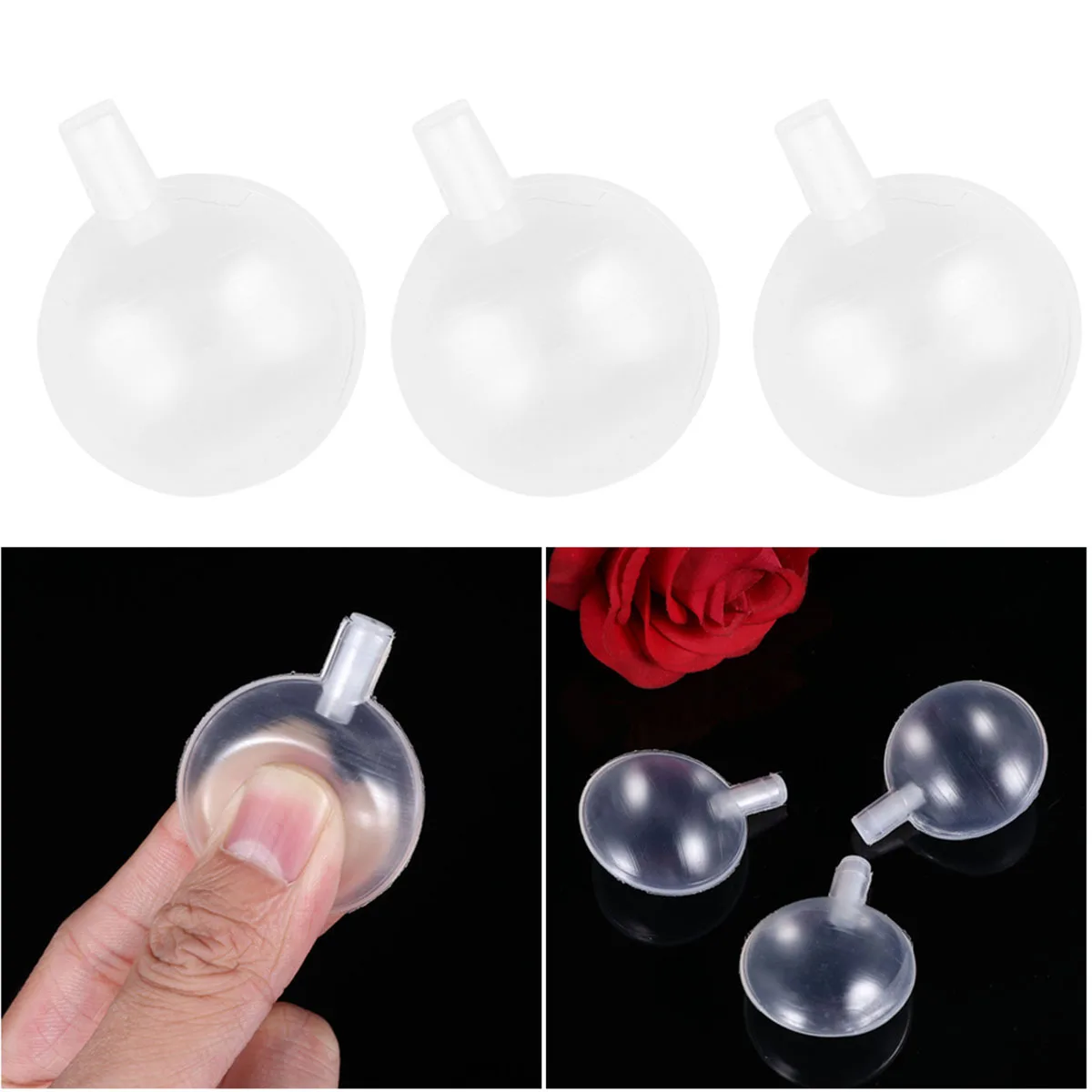 

50pcs 35Mm White Pp Plastic Blow Mold Whistle For Dog Pet Baby Squeaker Replacement Repair Kit Instrument Component