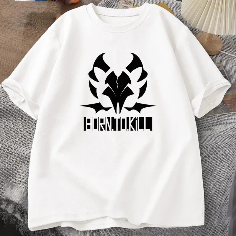 Onikata Kayoko Blue Archive Fashion Men Anime T-shirt Causal Cotton Short Sleeve Summer Oversized Loose Unisex Round Neck Tops