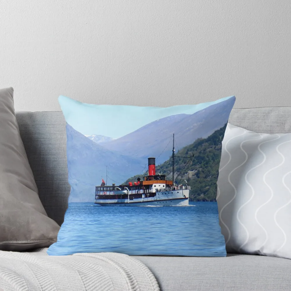 

The TSS ' Earnslaw ' on Lake Wakatipu, New Zealand. Throw Pillow Pillowcases For Pillows Christmas s Covers pillow