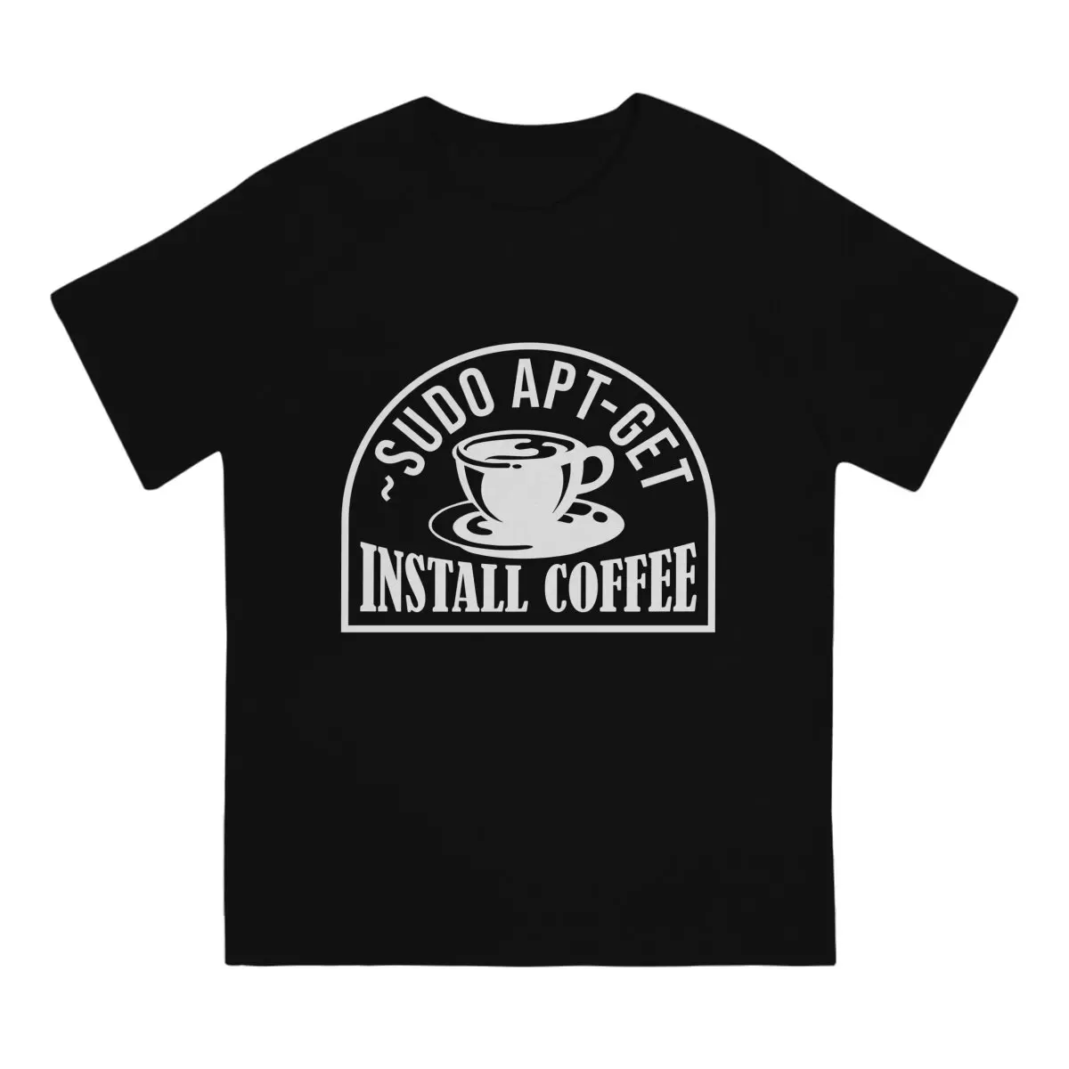 Men Sudo Apt Get Install Coffee Comp Admin Sysadmin Classic T-Shirt Fashion Style  Hipster Ofertas O Neck Graphic Tshirt